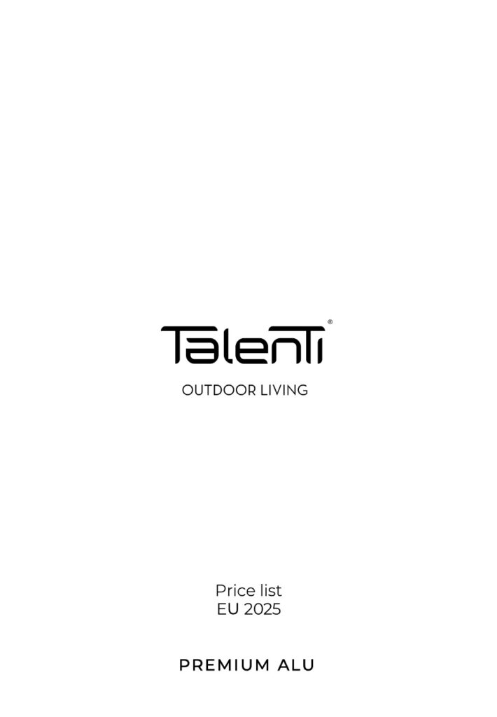 Peckal Agency - Talenti Österreich - Preisliste 2025 - Premium Alu